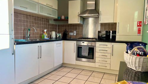 The Orchid-Central Beeston-Private Apartment-SmartTV-Free Wi-Fi-Tram-Parking - Foto 2, stove, dishwasher, toaster