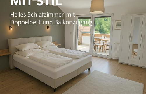Traumhafte Wohnung mit Balkon & Flussblick in Neckarsteinach, 15km Heidelberg - Foto 15