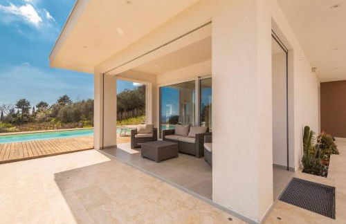 Villa Olympia Pool Sea View Mountains Lake Nature Sleeps 8 Air Conditioning Wi-Fi - Foto 18