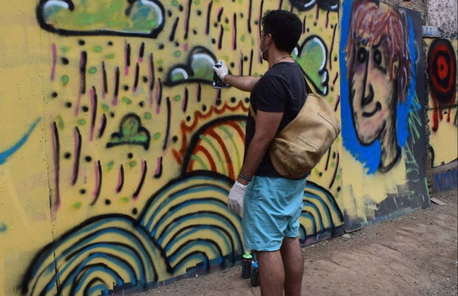 Oficina de grafite em Callao - Foto 6