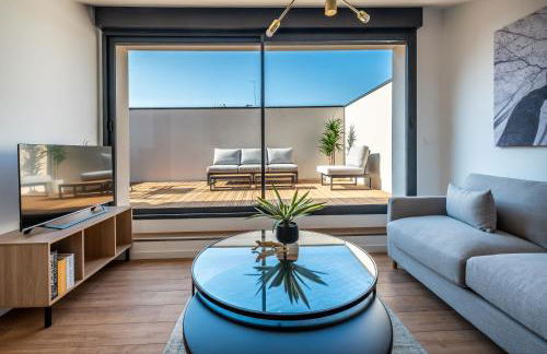 DOWNTOWN ROOFTOP - CENTRE VILLE - WiFi - TERRASSE - NETFLIX - Foto 3