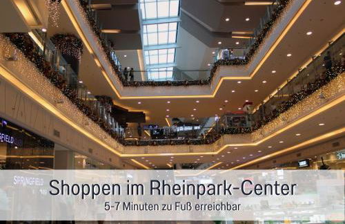 Rheinblick7 Neuss - Spektakulärer Blick auf die Düsseldorfer Skyline - Ruhig Modern Privatparkplatz Aufzug - Top Anbindung an Messe Flughafen Hauptbahnhof - Foto 29