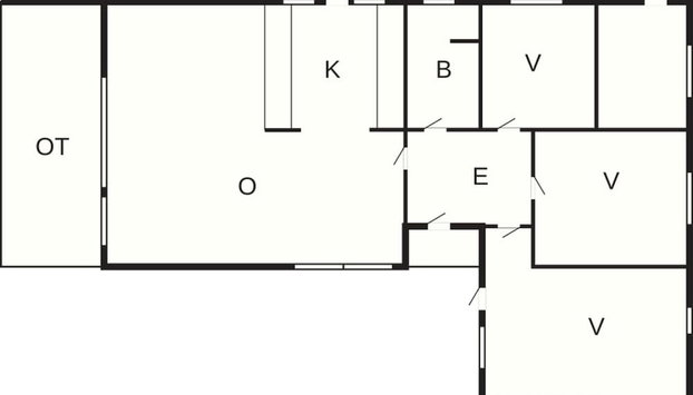 Spacious Holiday Home in Væggerløse near Sea - Foto 2, Plano