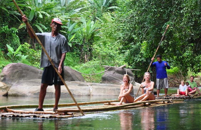Balade en radeau en bambou sur la rivière Song Phreak - Photo 2
