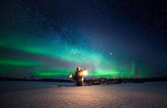 Northern Lights Reindeer Sleigh Ride - Photo 4