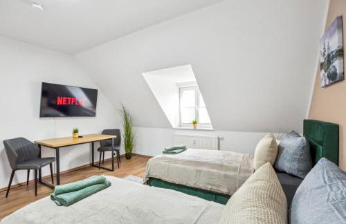 Larooms Merseburg - Apartment NP24 - 2 Zimmer - 4 Betten - Waschmaschine - Parkplatz - Balkon - Foto 14