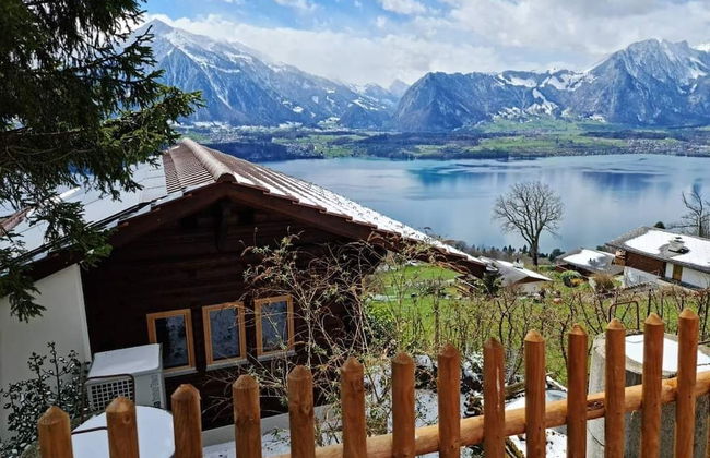 Chalet With Panoramic Views of the Mountains of the Oberland and Lake Thun - Foto 54