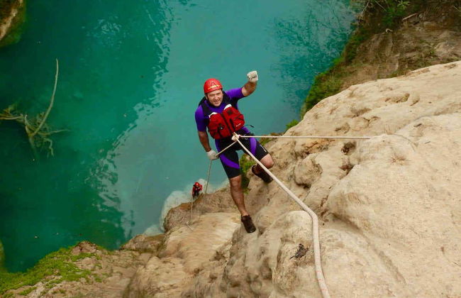 Rappel and Waterfall Jumping in the Huasteca Cascades - Photo 6