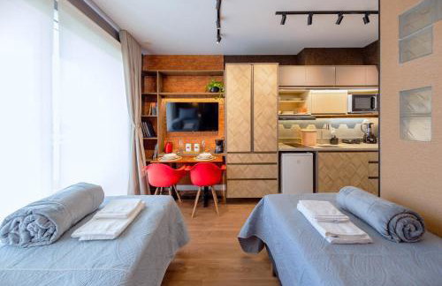 Estúdio charmoso com vaga e sacada a 50 metros do Metrô Luz - Foto 8