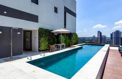 Studio Moderno com Piscina e Academia completa na Cobertura excelente espaço de Coworking Próximo ao Aeroporto de Congonhas e SP Expo - Foto 22