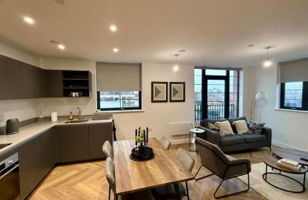 Serene- Stunning Two Bedroom 2 washroom, Spacious, dual aspect lounge, Jwellery Quarter, Birmingham City Centre - Foto 9