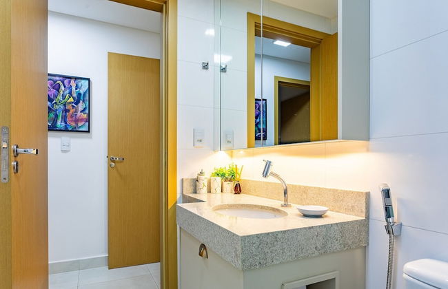 Apto Moderno com Vista Fantástica do Flamboyant - Foto 39