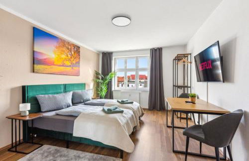 Larooms Merseburg - Apartment NP24 - 2 Zimmer - 4 Betten - Waschmaschine - Parkplatz - Balkon - Foto 5