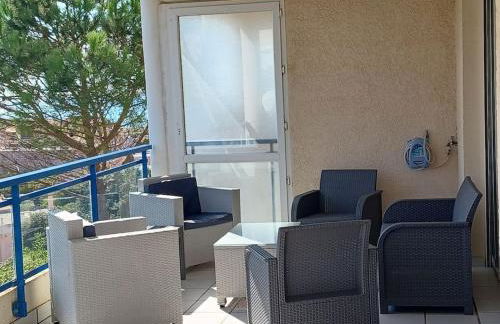 Plain-pied, terrasse, piscine, pleine vue mer, plage à 6' à pied, parking, wifi - Foto 16