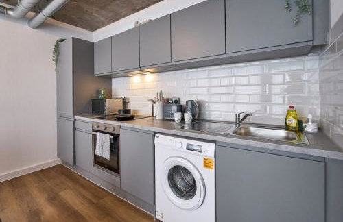 Central Warrington Stay Stylish 1BR Apartment - Foto 6