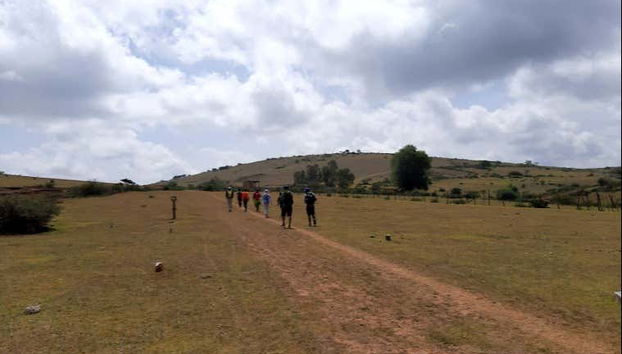 Enjoying the walking tour