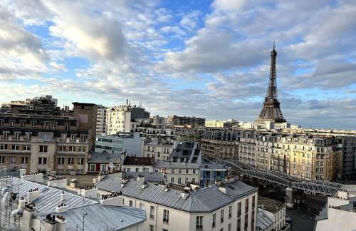 Tour Eiffel - Studio vue imprenable au-dessus des toits, balcon - Foto 29