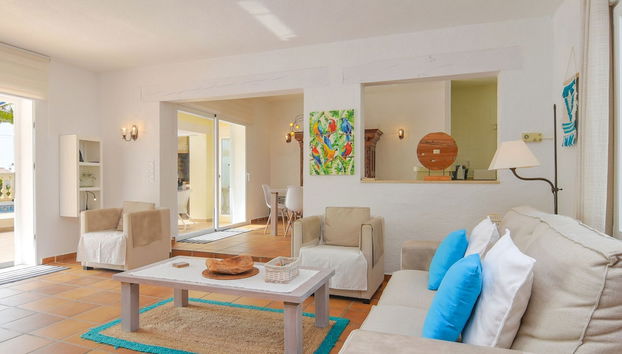 Detached House on a Single Floor with Magnificent View near Moraira - Foto 4, Sala de estar
