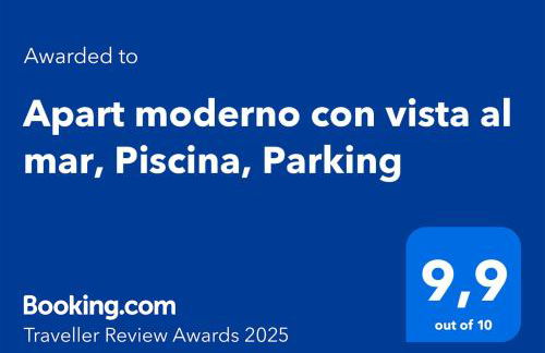 Apart moderno con vista al mar, Piscina, Parking - Photo 47