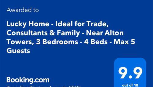 Lucky Home - Ideal for Trade, Consultants & Family - Near Alton Towers, 3 Bedrooms - 4 Beds - Max 5 Guests - Foto 3