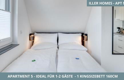 Iller Homes - 5 x Moderne Fewos je 1bis2 oder 1bis4 Pers mit Küche u Balkon - Parkplätze vorhanden - Foto 37