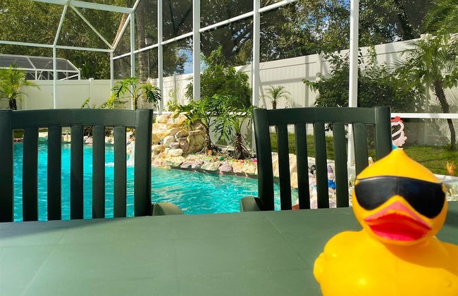 3 Bedroom Home With Private Screened Pool With Rock Waterfall Feature and Gameroom by Florida Dream Homes - Foto 50