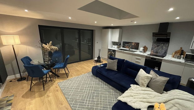 Sheffield-apartment-sleeps4-parking-hottub - Foto 5, Sala de estar