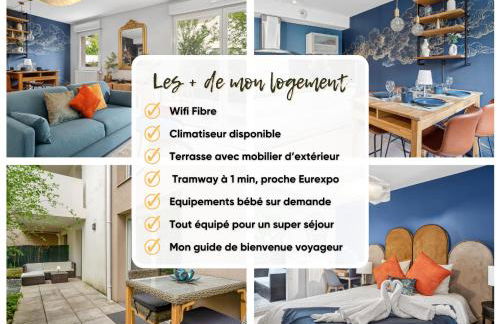 Retro-chic elegance with terrace near tramway - Foto 46