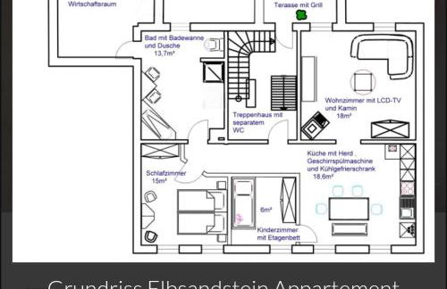 Guesthouse Elbsandstein App. Bastei - Foto 6