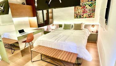 Moema URBAN Heaven - Piscina - Prox Metro - Prox Sh Ibirapuera - Cama Queen - Internet 500mbps - Ar cond - Cozinha completa - Academia - Churrasqueira - Foto 2