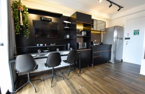 Studio for 02 guests WIFI 300MB air conditioner only twoo minutes of subway station LUZ SP - Foto 23