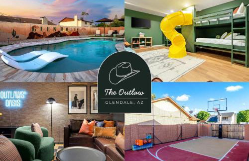 Slide into Fun Pool Games Fire Pit Sport Court - Foto 1