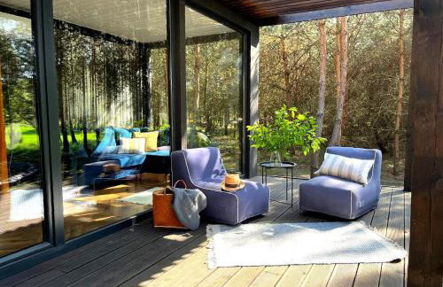 Przeszklony Tiny House w Lesie - Foto 13