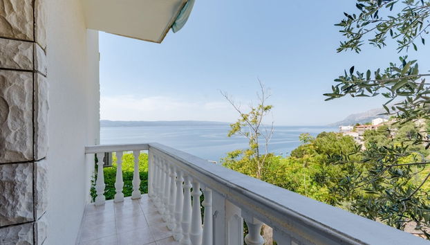 Villa Kosa - Standard Double Room With Balcony and Sea View - Foto 2, Balcón