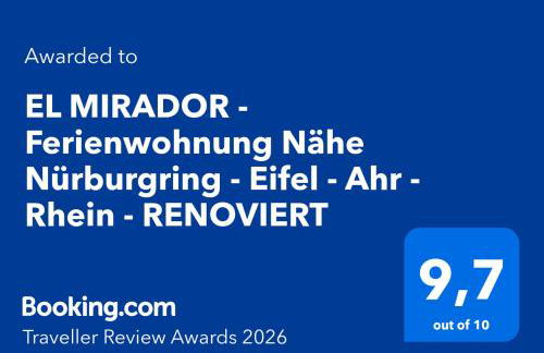 EL MIRADOR - Ferienwohnung Nähe Nürburgring - Eifel - Ahr - Rhein - RENOVIERT - Foto 2