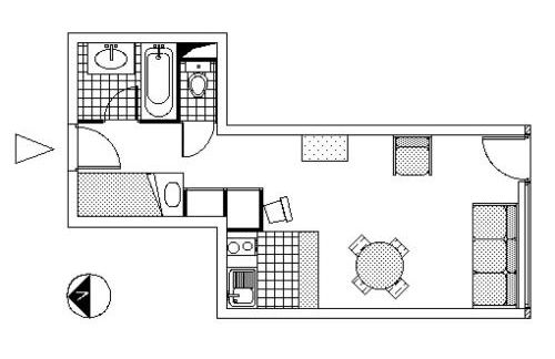 Résidence Albaron - Studio coin montagne - 4 personnes MAE-4231 - Foto 6