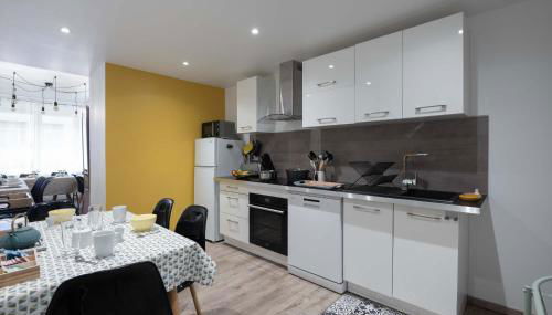Confortable appartement 4 étoiles avec parking à seulement 150m des thermes de Bains-les-Bains - Foto 3, stove, dishwasher, toaster