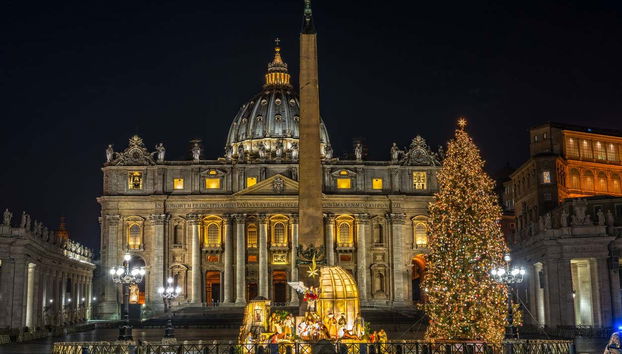 Décorations de Noël de la basilique Saint-Pierre