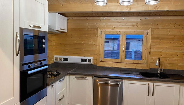 Inviting 2-bedroom Cabin in Ashton Under Hill - Foto 5, Cocina privada