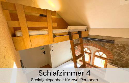 HexenburgbeiDresden Maisonette über 2 Etagen mit 4 Schlafzimmern, Kamin, Terrasse und Faßsauna, Nähe Sächsische Schweiz Dresden - Foto 5