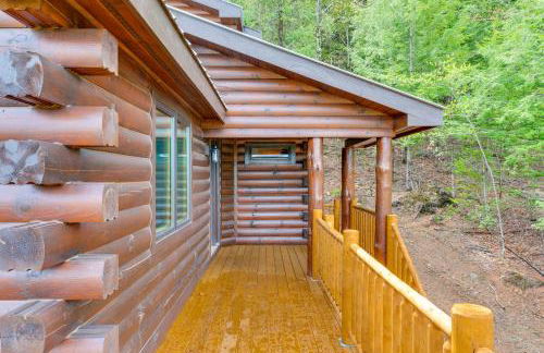 Mtn-View Deck Scenic Conway Log Cabin! - Foto 32