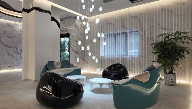 Coin salon dans le hall