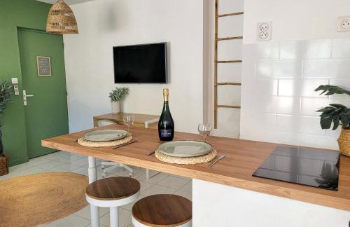 Studio double climatisé avec terrasse - Proche Tram & Centre - Foto 14