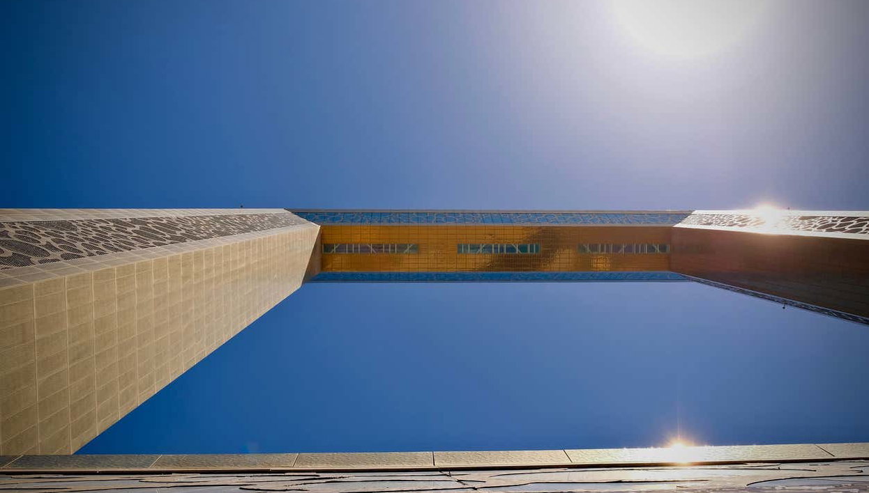 Entrada al Dubai Frame - Foto 2, Vista inferior del Dubai Frame