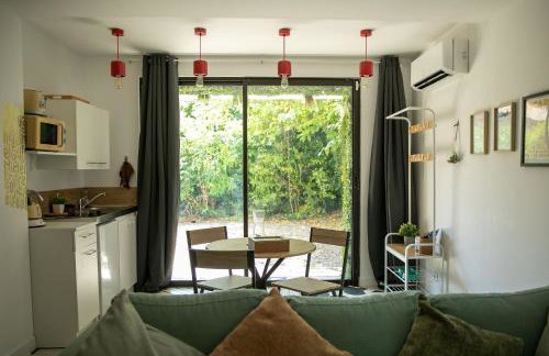 La Hutte de la Tortue Rez-de-jardin Patio au Calme - Foto 6