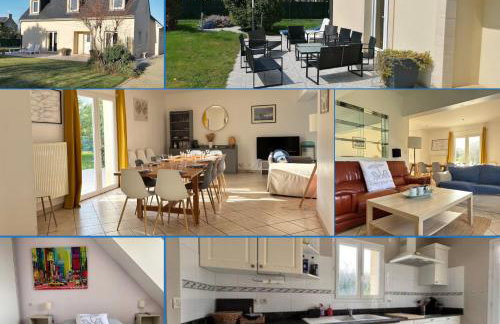 Villa des pontons Maison 5 chambres avec grand jardin clos et belle terrasse séjour spacieux lumineux à 2 kms de la plage d'Arromanches près de Bayeux, Omaha beach - table de ping pong - garage - Foto 2