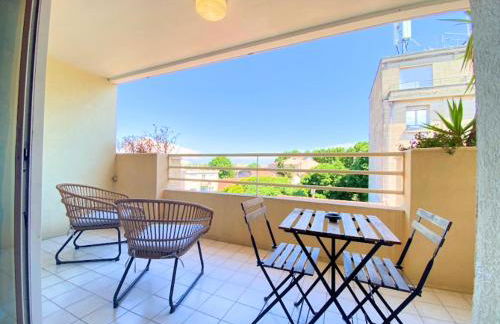 La Palmeraie T2, terrasse, clim, pkg, centre ville - Foto 13