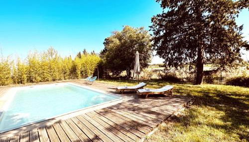 Magnifique Loft - Piscine - Tennis - Babyfoot - Photo 3, Garden, sunbed, Garden view