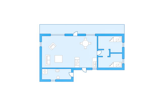 Blå Hytte - Foto 12