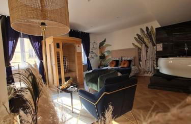 Spa-Sauna-Ciel de pluie tropicale-Champagne Nuit Romantique - Escapade Mâconnaise - Foto 17